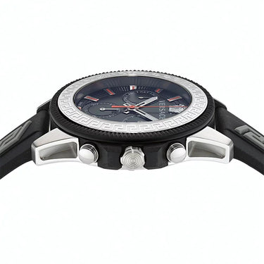 Versace Herren Armbanduhr 45 mm Armband Silikon GRECA ACTION